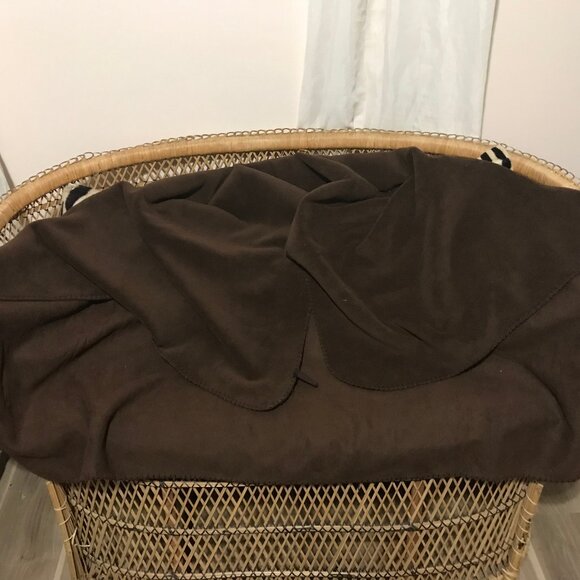 Matrix Home Brown Fleece Throw Blanket - Picture 2 of 2